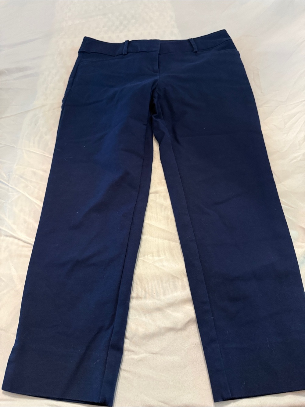 LOFT Men's Navy Straight-Leg Chinos